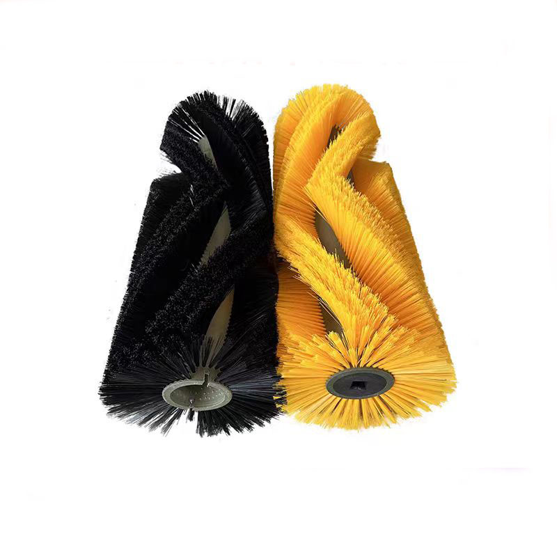 Roller brush for road sweeper